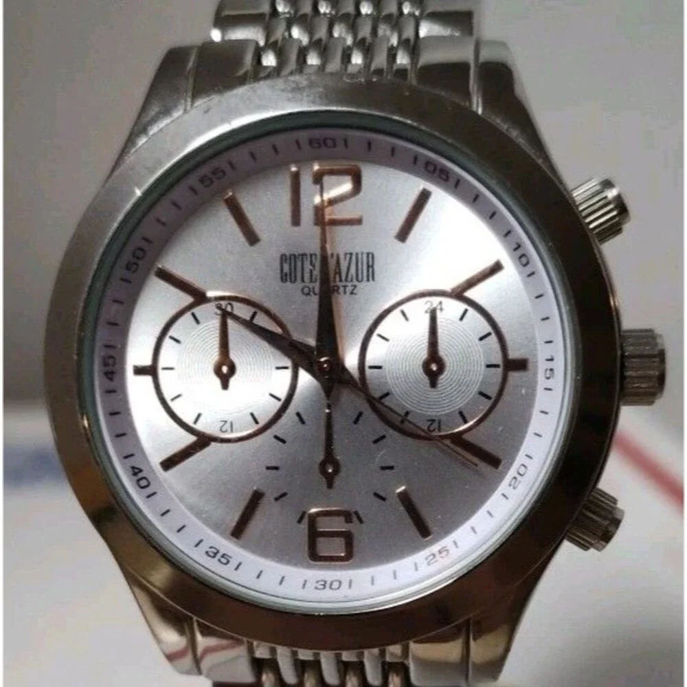Cote d’ Azur Stainless Steel Men’s  Quartz Dress‎ Style Watch